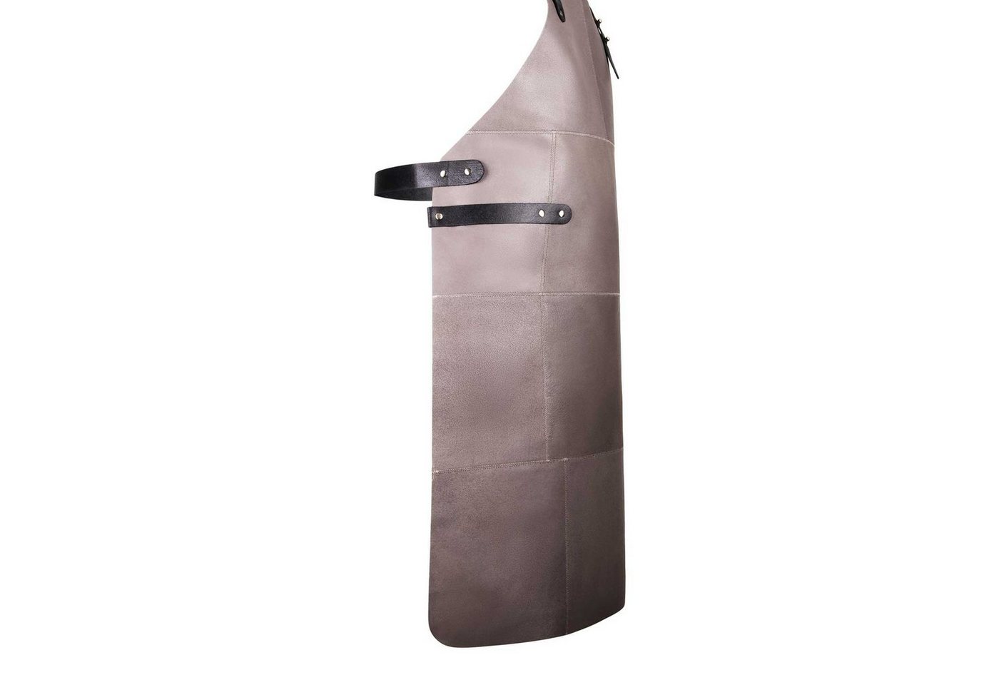 Livorio Grillschürze Livorio Lederschürze aus 100% echtem Leder, grau beige, Kochschürze, Kellnerschürze Bild 4