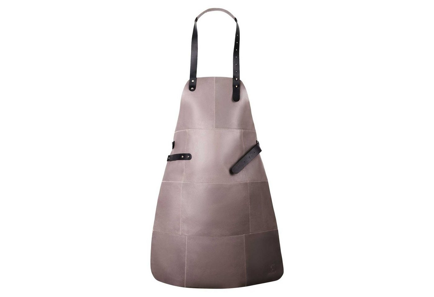 Livorio Grillschürze Livorio Lederschürze aus 100% echtem Leder, grau beige, Kochschürze, Kellnerschürze Bild 5