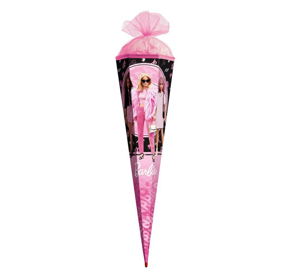 Roth Schultüte Barbie, 85 cm, eckig, Tüllverschluss, Roth-Spitze