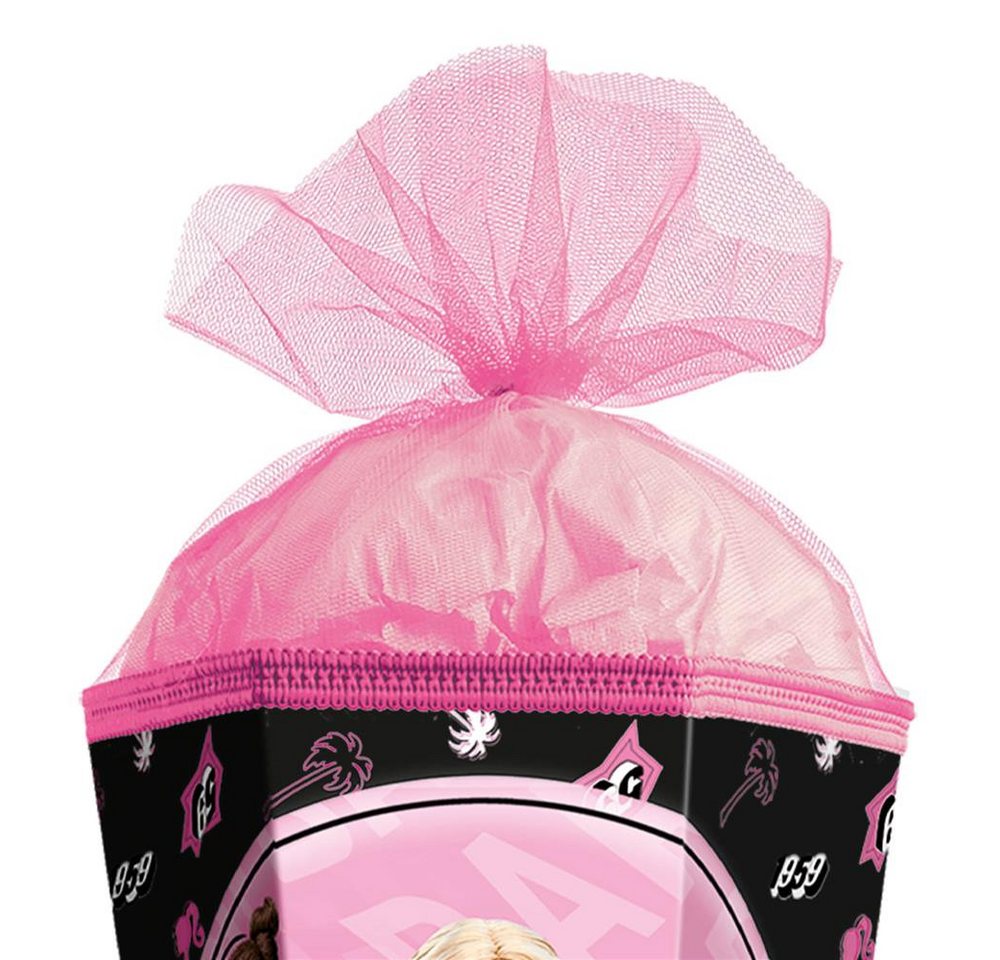 Roth Schultüte Barbie, 85 cm, eckig, Tüllverschluss, Roth-Spitze Bild 4