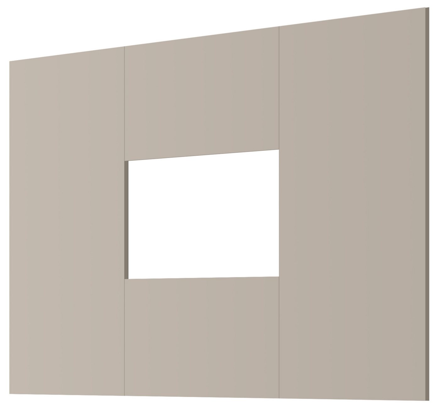 Inn.Furn Wandpaneel Option, (TV Rückwandpaneel in Kaschmir / Sand, 116 x 118 cm) mit Ausschnitt für TV Wandhalterung Bild 2