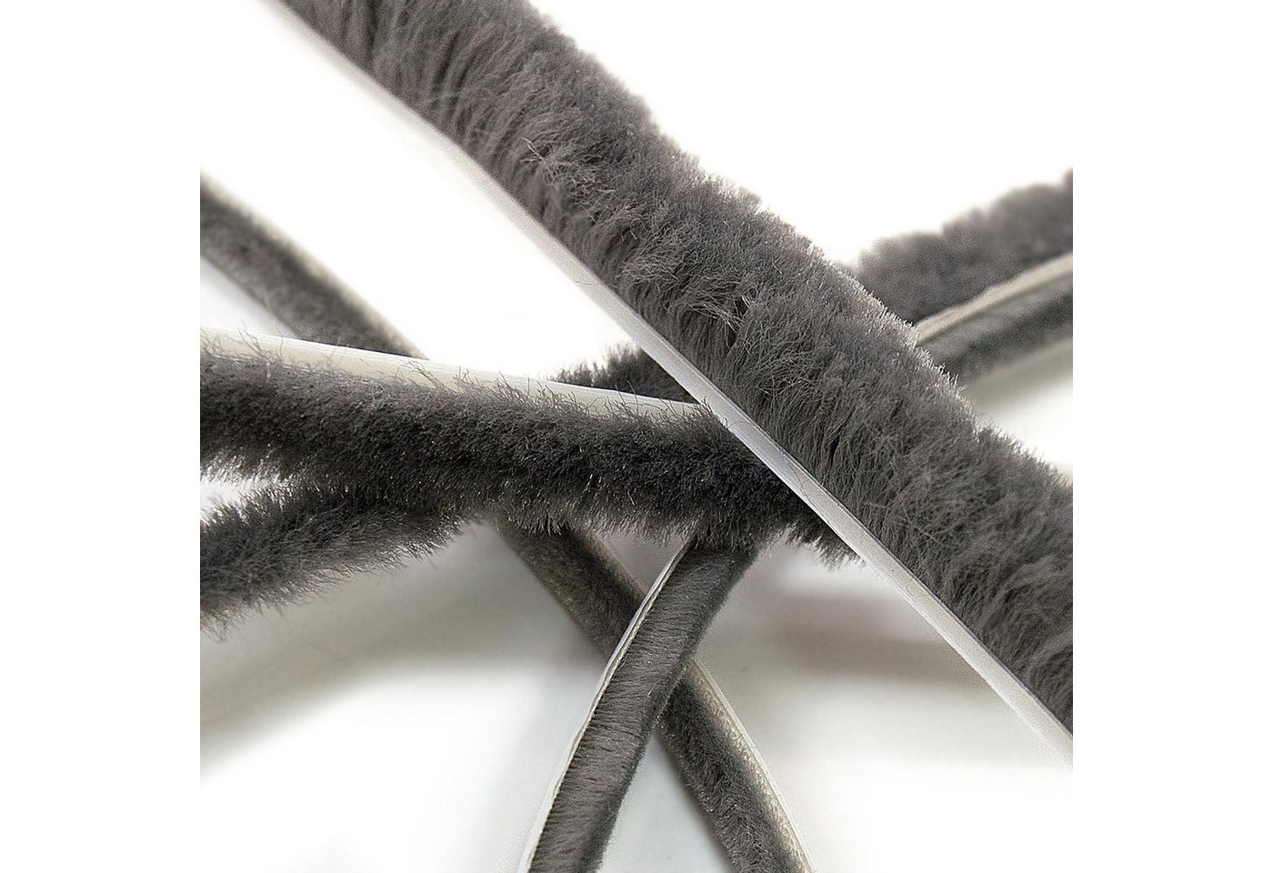 DQ-PP Türbodendichtung DQ-PP Bürstendichtung GRAU, 5m, 6,9mm x 6-22mm, Winddicht, Türbürste, L: 0,8 cm, Dichtungsbürste für Türen selbstklebend, Insektenschutz, Bürstenleiste Bild 3