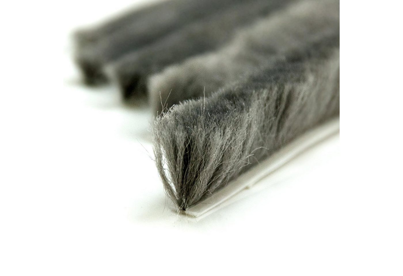 DQ-PP Türbodendichtung DQ-PP Bürstendichtung GRAU, 5m, 6,9mm x 6-22mm, Winddicht, Türbürste, L: 0,8 cm, Dichtungsbürste für Türen selbstklebend, Insektenschutz, Bürstenleiste Bild 5