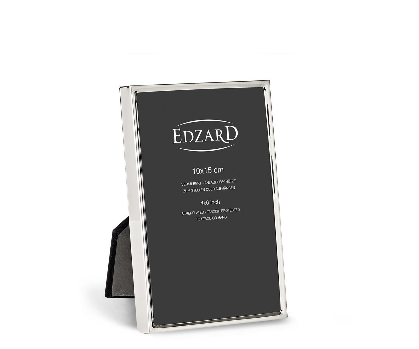 EDZARD Bilderrahmen Otto, versilbert und anlaufgeschützt, für 10x15 cm Foto Bild 2