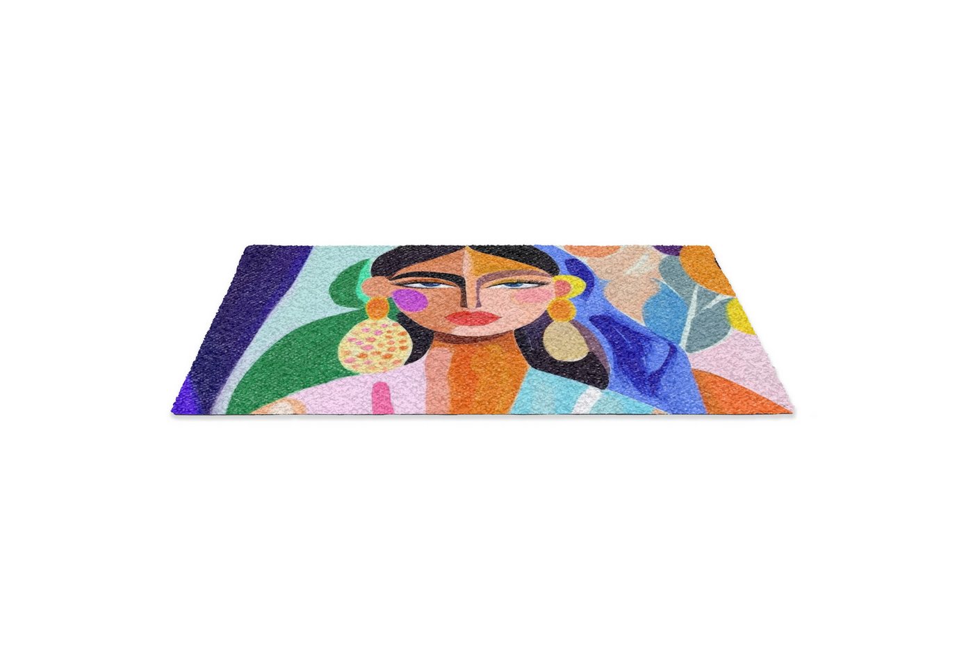 MuchoWow Fußmatte Porträt - Frau - Modern, Rechteckig, innen Schmutzfangmatte, Tür, Schmutzfänger Flur, Teppich 60x40 cm Bild 3