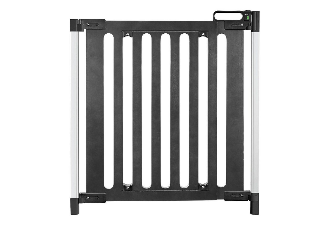Reer Türschutzgitter Baby Schutzgitter 76-106 cm Tür- und Treppengitter Kindersicherung, Schutzgitter Kinderschutzgitter Treppenschutzgitter Sicherheitsgitter
