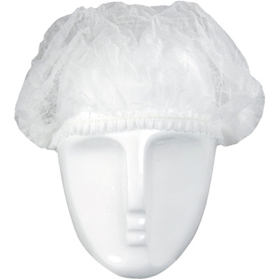 Kopfhaube, 52cm,Vlies, weiß, 100Stck/Beutel - Asatex