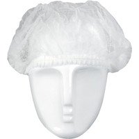 Kopfhaube, 52cm,Vlies, weiß, 100Stck/Beutel - Asatex Bild 2