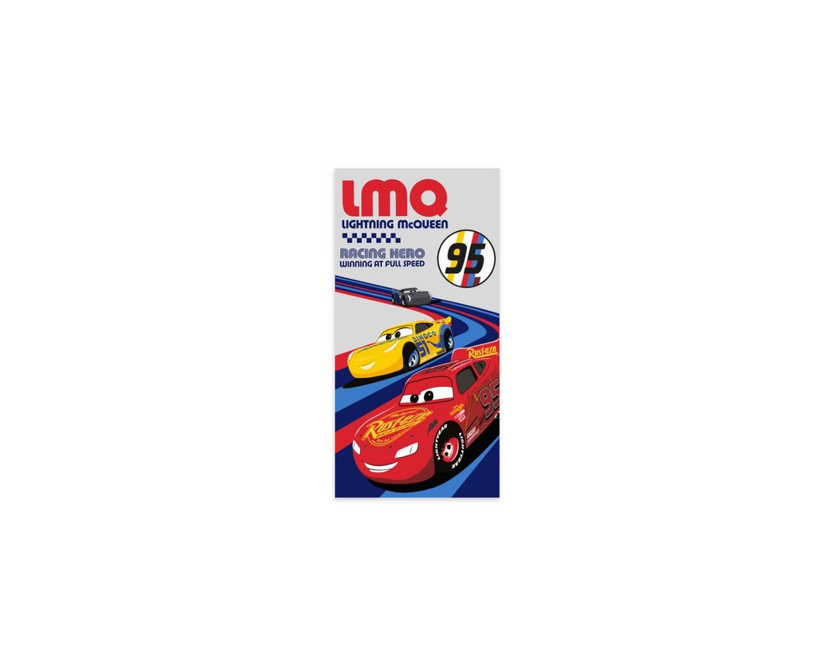 Disney Badetücher Disney Cars Badetuch 60x120cm – Full Speed Strandtuch, 100% Baumwolle (1-St)