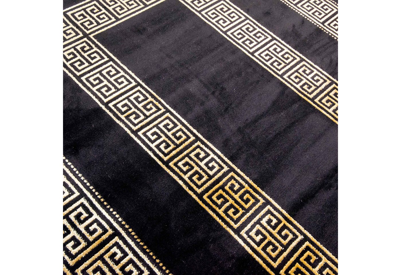 Carpetia Designteppich Modernes Glanzfaser-Design, rechteckig, Höhe: 12 mm, pflegeleicht, strapazierfähig, mit Glanzfasern