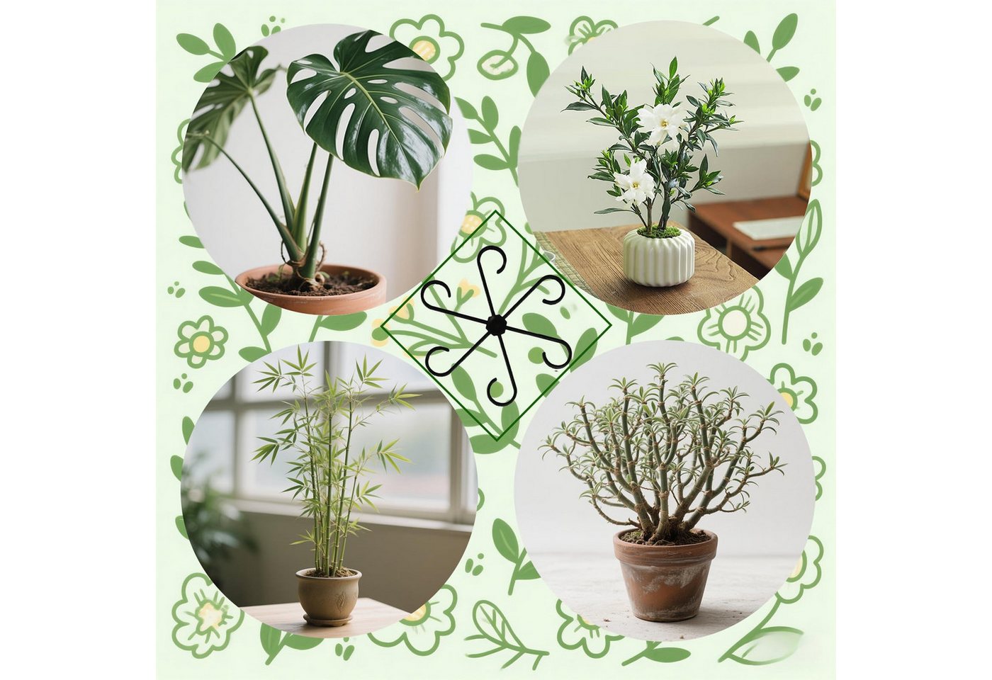 Coonoor Rankhilfe 16 Stück Pflanzenstütze,Pflanzenstielhalter Pflanzen Stütze, für Monstera Rankhilfe und Alocasia, Tomaten Hortensien