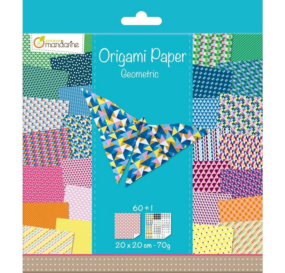 Avenue Mandarine Designpapier avenue mandarine Origami-Faltblätter "Geometric