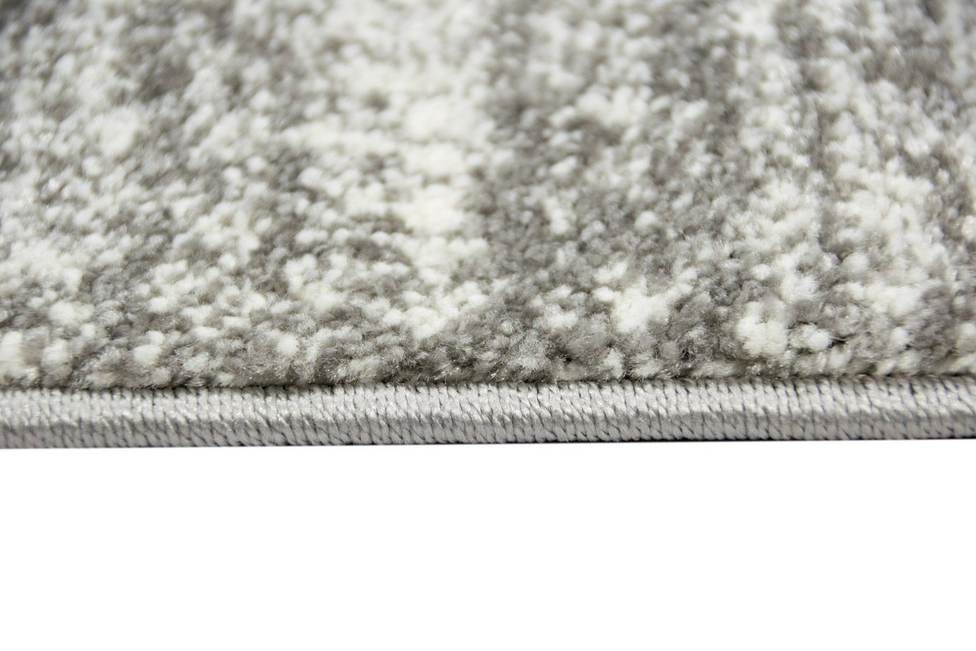 TeppichHome24 Teppich Designer Teppich Kurzflor Uni Design in Grau, rechteckig