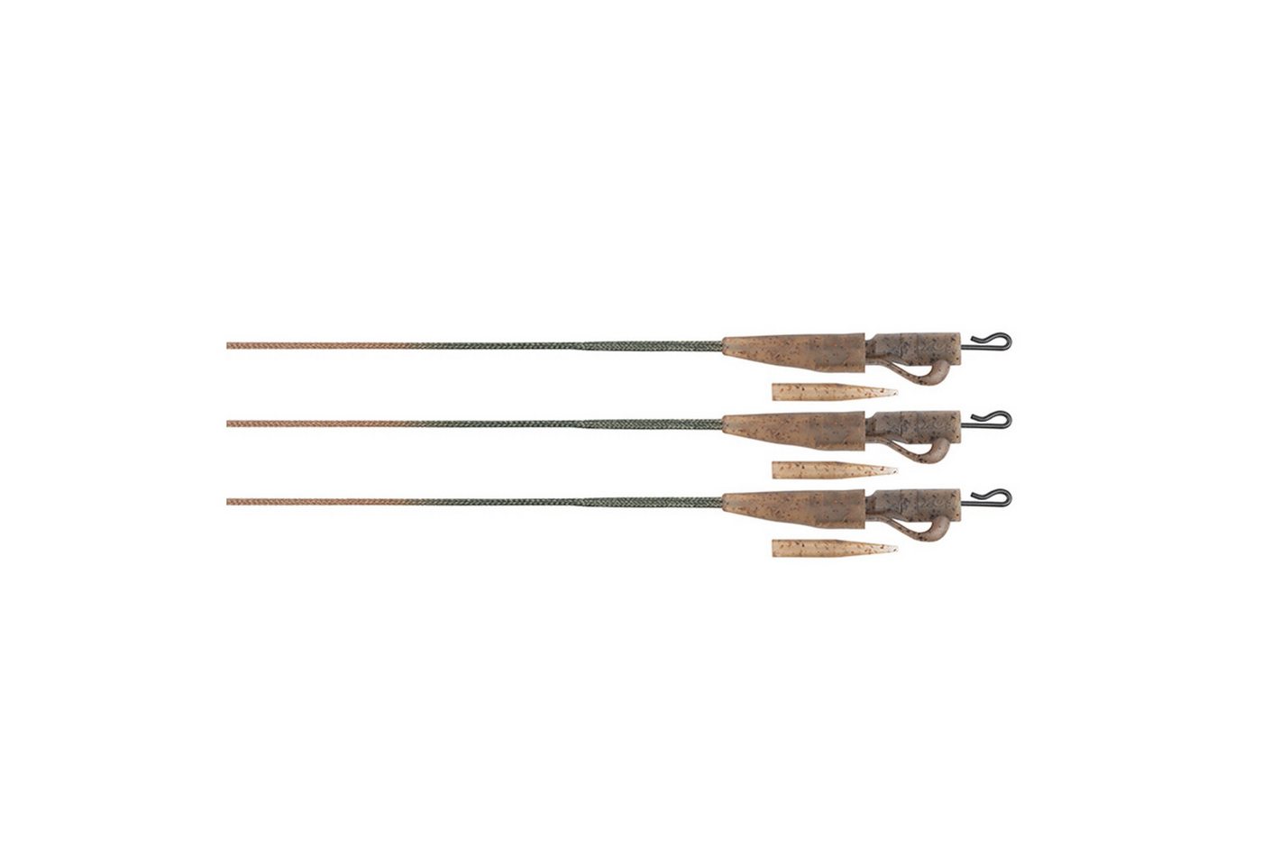 Fox Vorfachschnur, Fox Edges Camo 50lb Leadcore Lead Clip Leaders 3pcs Karpfen Zubehör