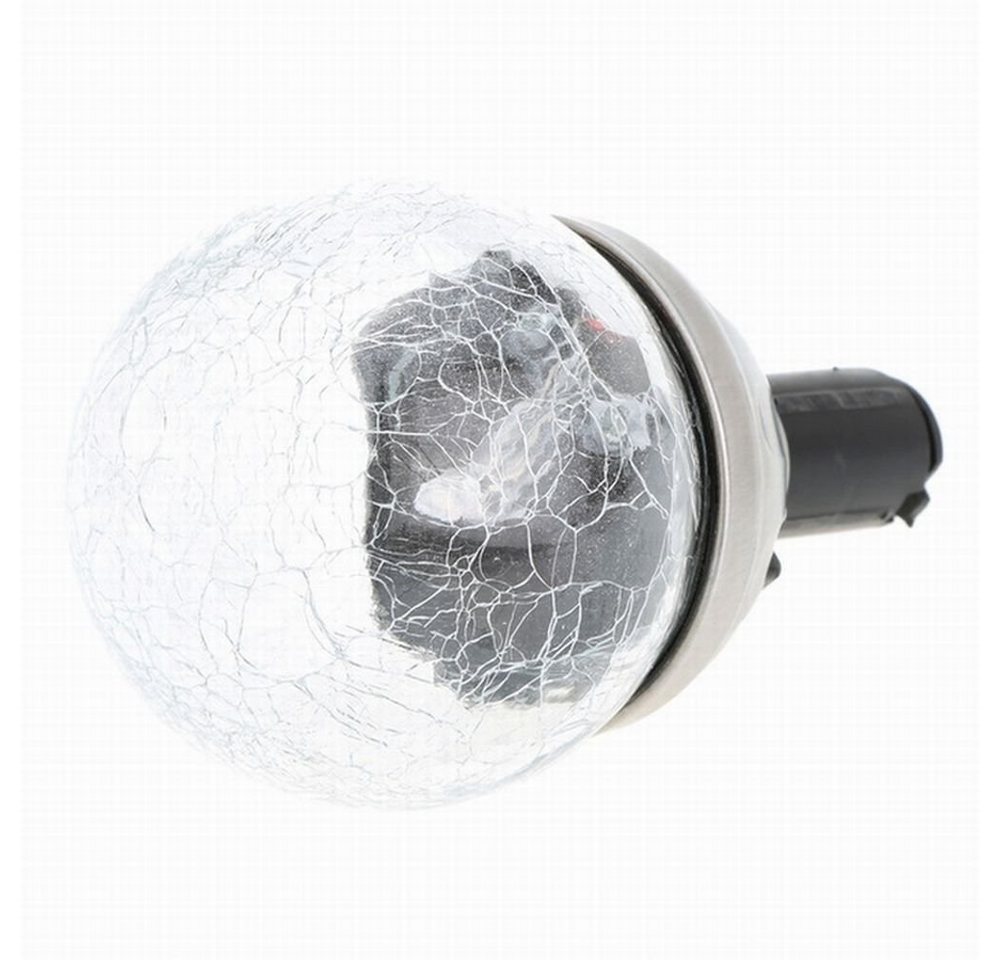 EAXUS LED Solarleuchte 10er Set Solar Gartenleuchte Kugel Leuchte Crackle-Licht Solarlampe, LED fest integriert, Farbwechsel, Farbwechsel Bild 3