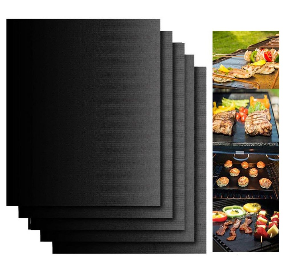 Coonoor Grillplatte BBQ Grillmatte, Gasgril Backpapier Backmatten (2-St) Bild 2