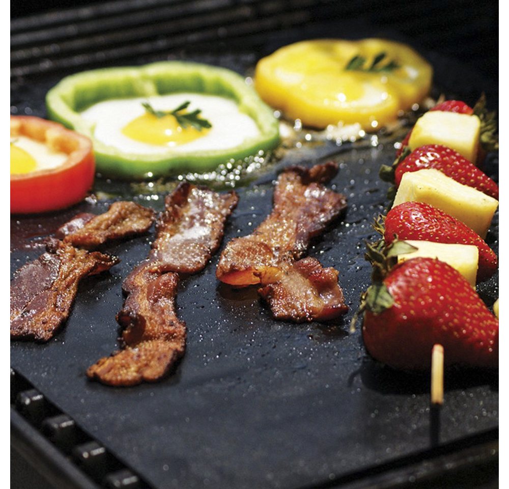 Coonoor Grillplatte BBQ Grillmatte, Gasgril Backpapier Backmatten (2-St) Bild 5