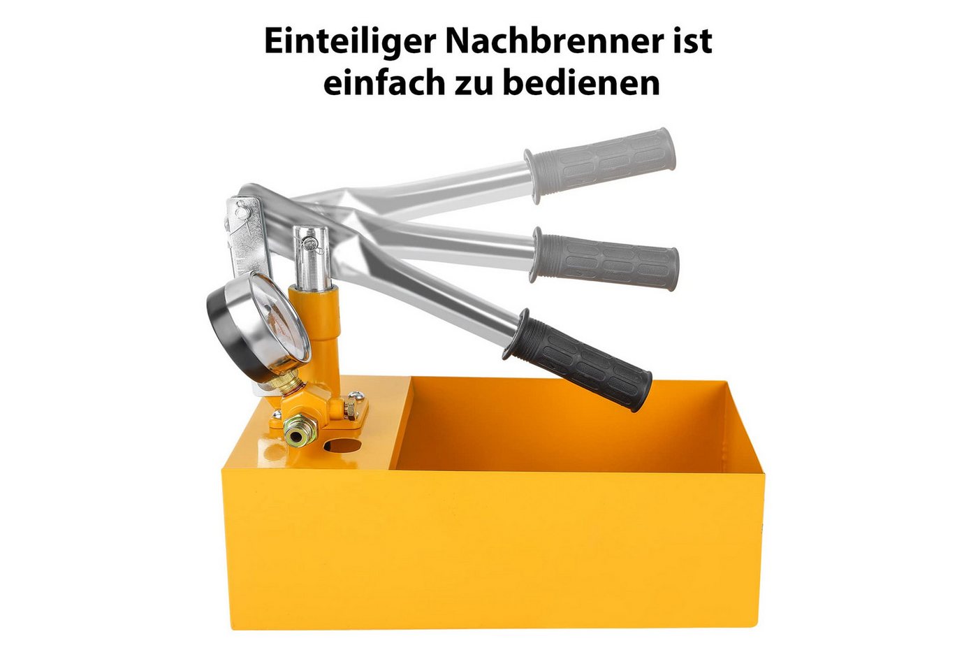 Youyijia Wasserpumpenzange Abdrückpumpe 5Liter Manuelle Prüfpumpe 25Bar Aluminiumguss Befüllpumpe Bild 5