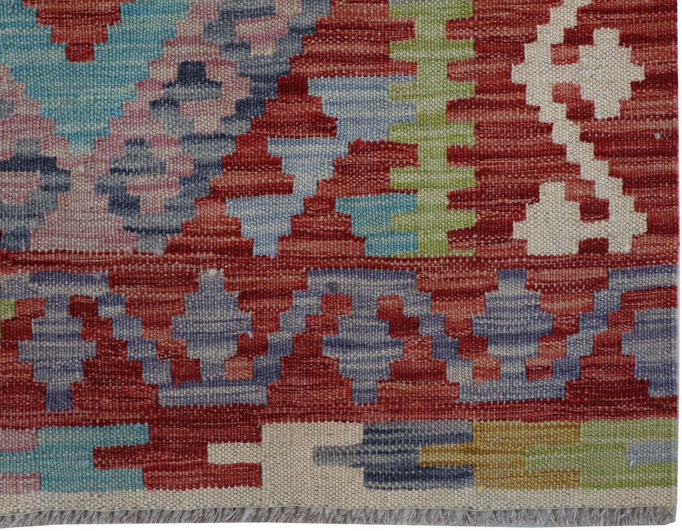 CABBEL Orientteppich 289x83 cm Kilim Multicolor Kelim Teppich Schurwolle Handgewebt Unikat, rechteckig, Höhe: 4 mm, 100% Schurwolle – weich und pflegeleicht