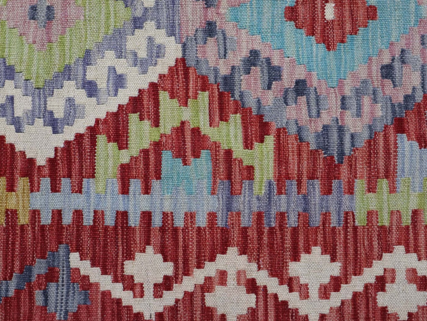CABBEL Orientteppich 289x83 cm Kilim Multicolor Kelim Teppich Schurwolle Handgewebt Unikat, rechteckig, Höhe: 4 mm, 100% Schurwolle – weich und pflegeleicht Bild 2