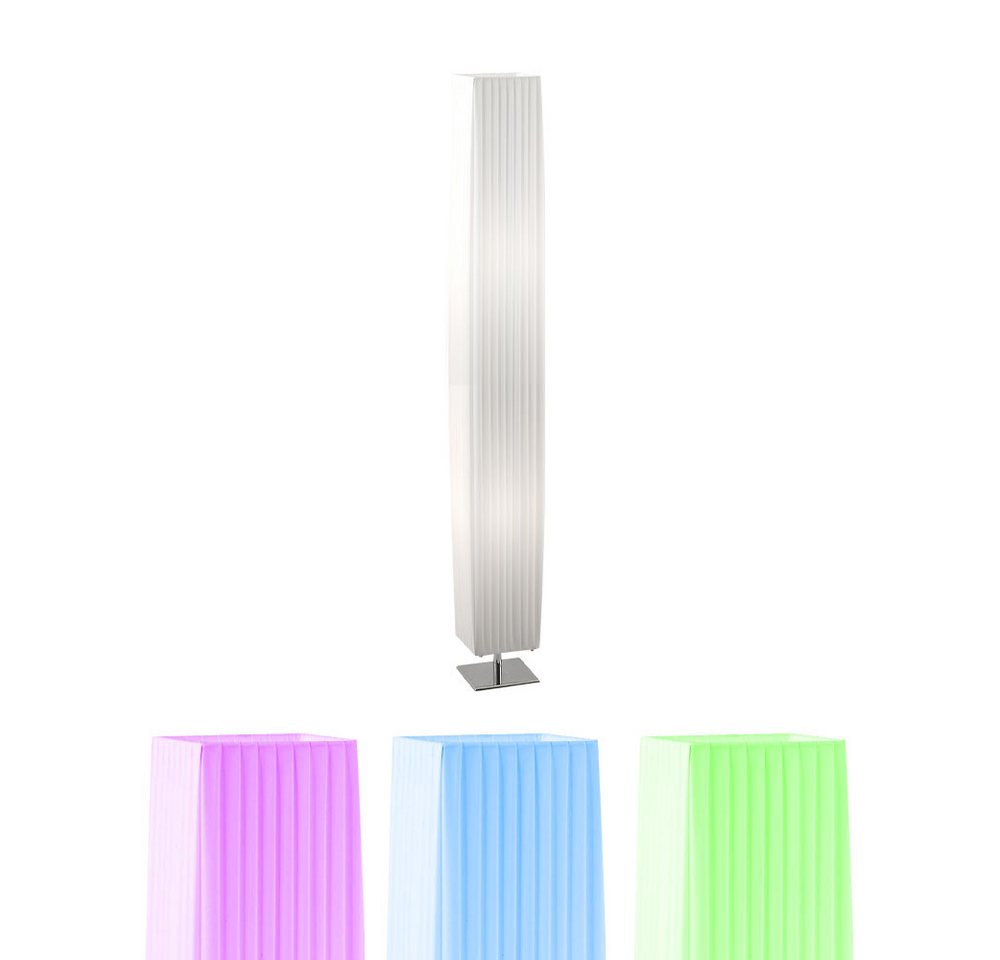 GLOBO LIGHTING LED Stehlampe, Leuchtmittel inklusive, Warmweiß, Farbwechsel, Stehlampe Stehleuchte Fernbedienung Dimmer Farbwechsel LED H 119 cm