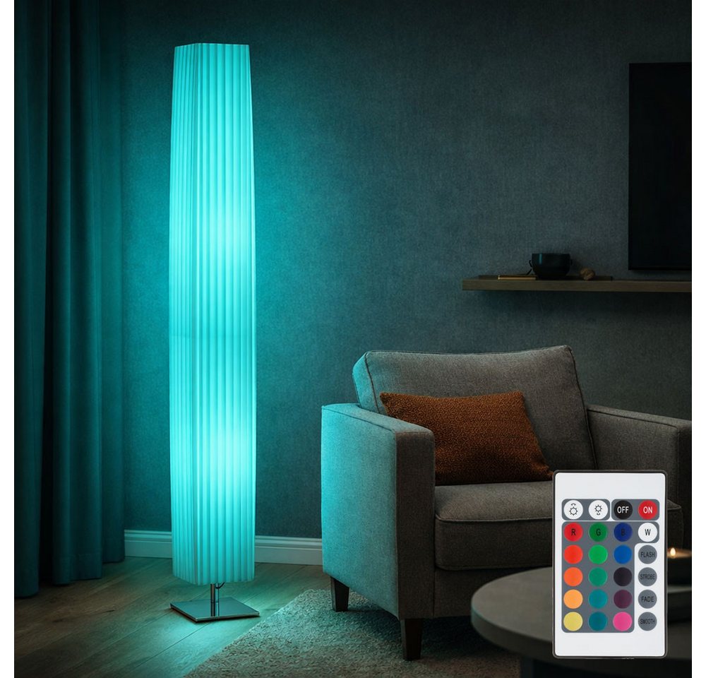 GLOBO LIGHTING LED Stehlampe, Leuchtmittel inklusive, Warmweiß, Farbwechsel, Stehlampe Stehleuchte Fernbedienung Dimmer Farbwechsel LED H 119 cm Bild 2