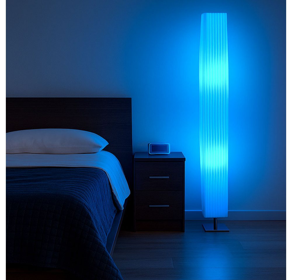 GLOBO LIGHTING LED Stehlampe, Leuchtmittel inklusive, Warmweiß, Farbwechsel, Stehlampe Stehleuchte Fernbedienung Dimmer Farbwechsel LED H 119 cm Bild 4