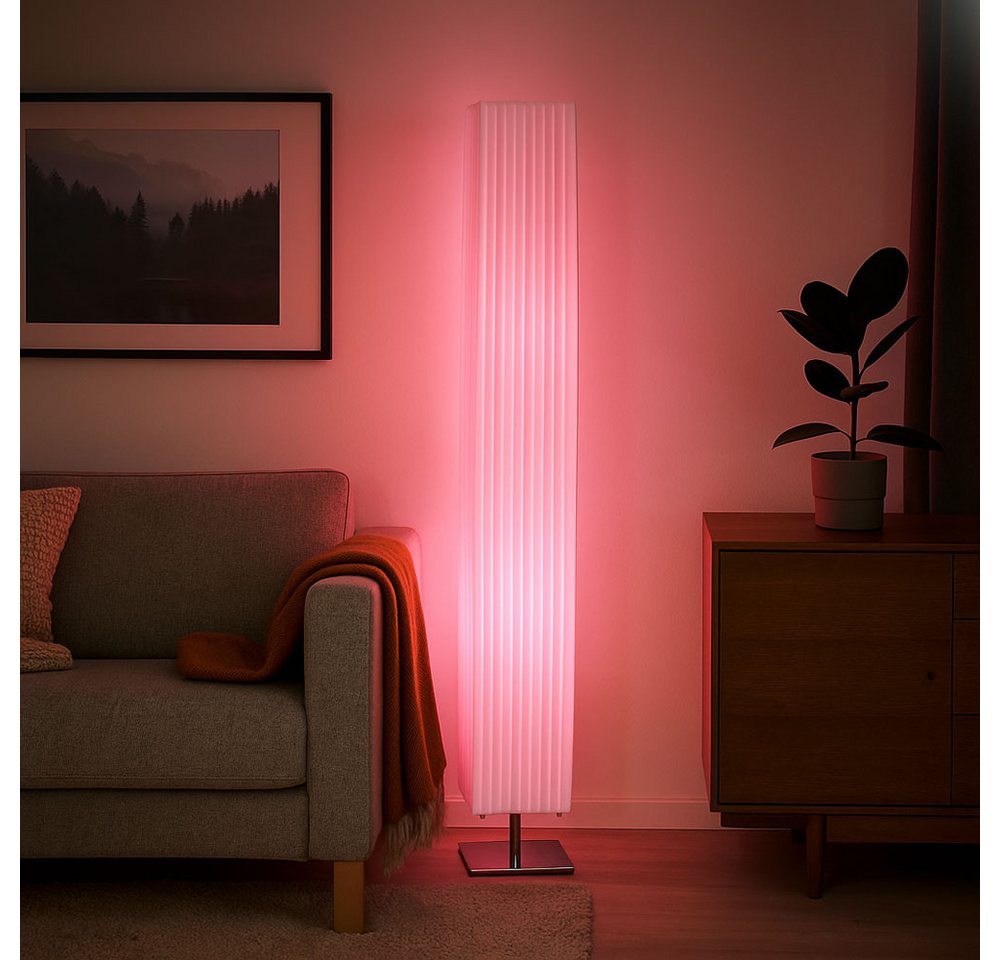 GLOBO LIGHTING LED Stehlampe, Leuchtmittel inklusive, Warmweiß, Farbwechsel, Stehlampe Stehleuchte Fernbedienung Dimmer Farbwechsel LED H 119 cm Bild 5