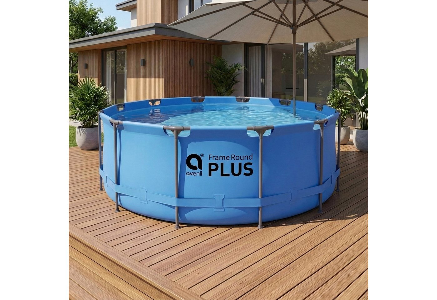 Avenli Framepool Frame Plus Pool 366x100 cm, Aufstellpool (Stahlrahmenpool, ohne Zubehör), Auch als Ersatzpool geeignet Bild 4