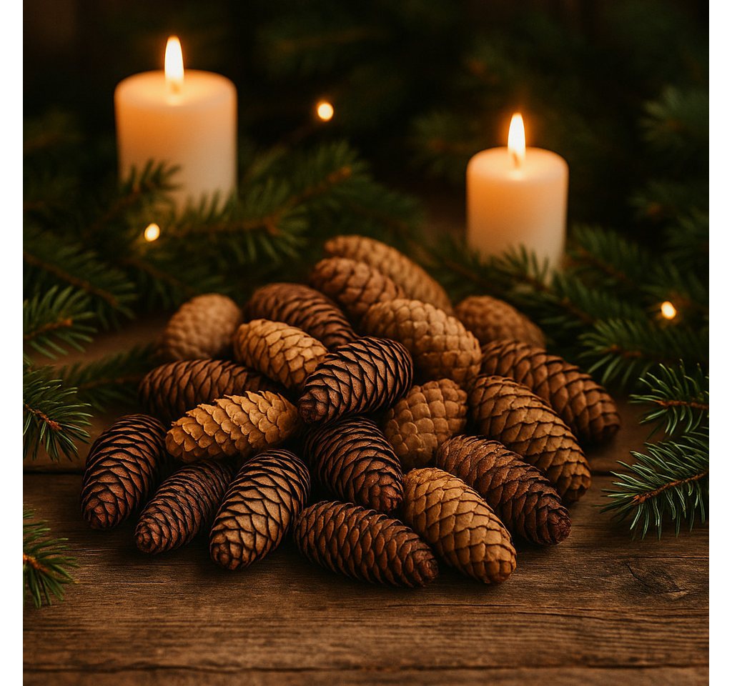 NaDeco Bastelnaturmaterial Fichtenzapfen in Natur, 1kg Picea abies