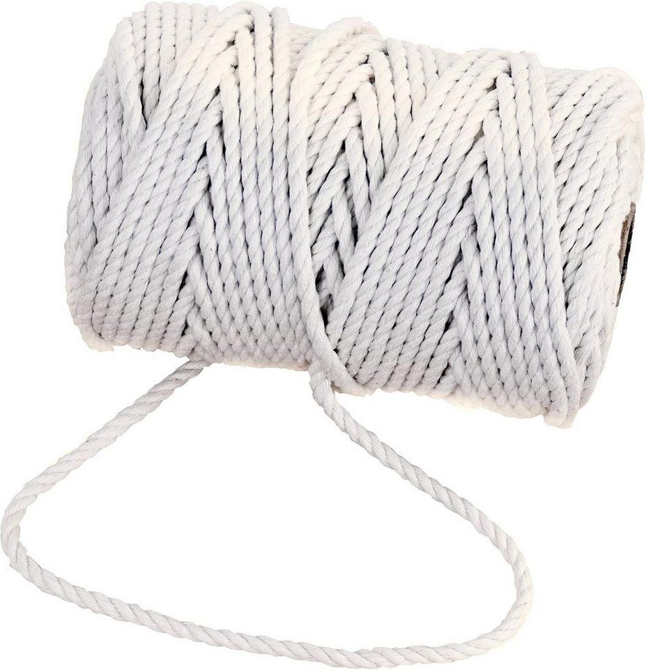 GRÜNTEK Pflanzschnur Baumwollschnur 5 mm, 60 Meter, Bindegarn, Kordel, Baumwolle (1-tlg), Bastelschnur, Naturfarbe, 100% Baumwolle (0,23€/Meter) Bild 5