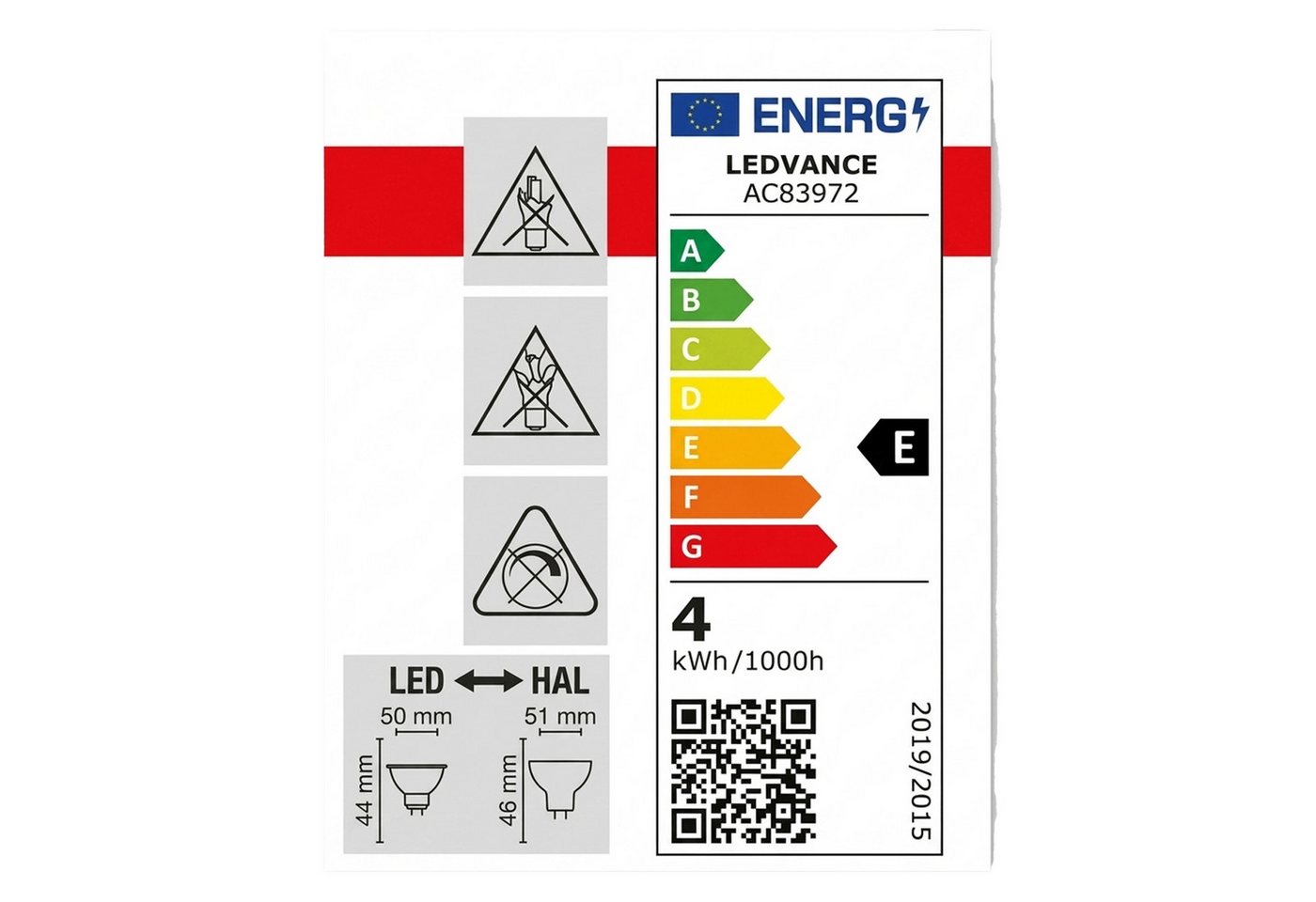 Osram LED-Leuchtmittel Osram LED MR16 Spot 3.4W GU5.3 4000K – 6er Pack, 6 St. Bild 3