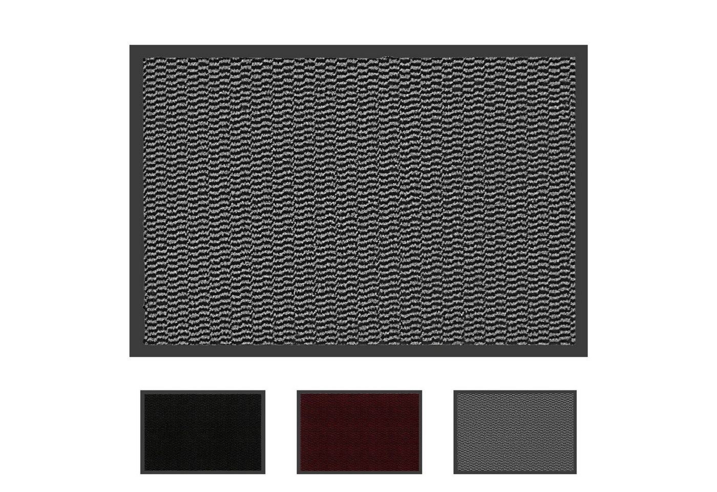 SunJas Fußmatte rutschfeste schmutzfangmatte für Innen & Außen, Rechteckig, Höhe: 5 mm, Eingangsmatte,Fußmatte,Türmatte,waschbar,rutschhemmend Bild 4