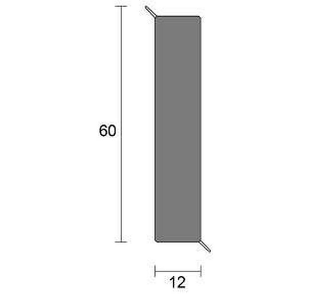 PROVISTON Sockelleiste Hartschaum PVC, 12 x 60 x 2500 mm, Hell grau, Kunststoff Fußleiste Bild 2