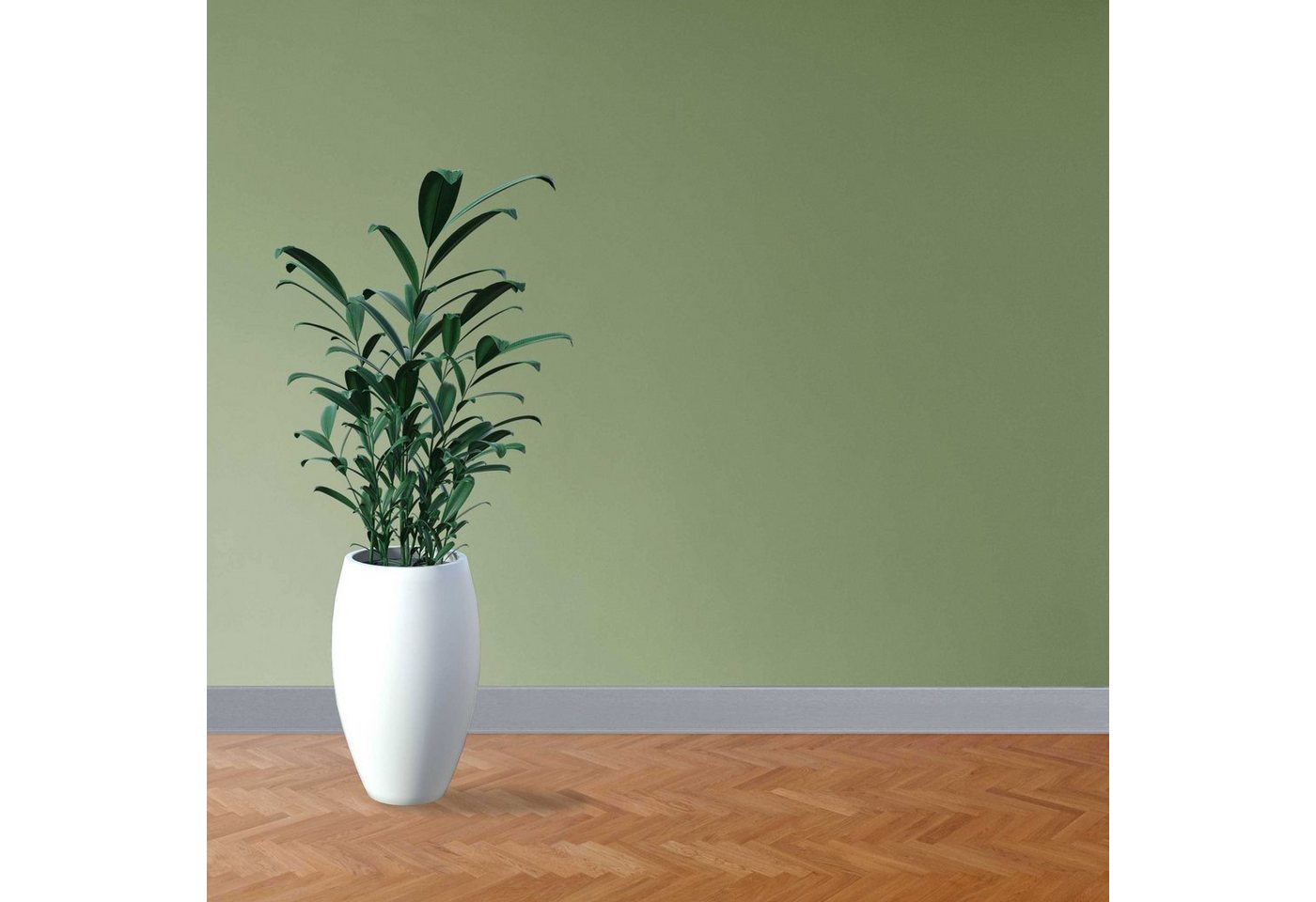 PROVISTON Sockelleiste Hartschaum PVC, 12 x 60 x 2500 mm, Hell grau, Kunststoff Fußleiste Bild 3