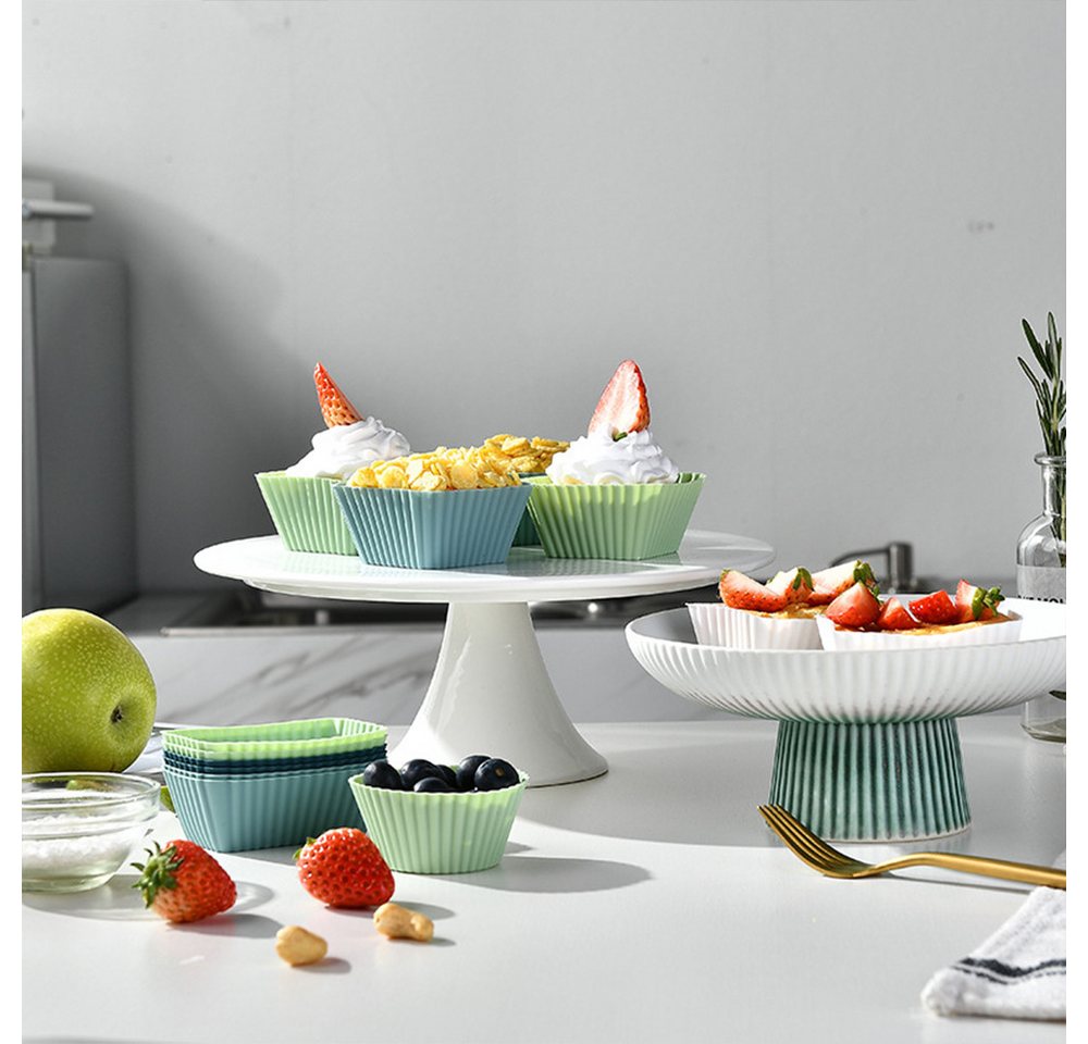 AFKSMILE Silikonform 24 Stück Muffinform Silikon,Wiederverwendbare Backformen Muffin-Formen, (24-tlg), Drei Modelle,BPA-Frei Kuchenform Formen für Kuchen,Eincreme, Pudding
