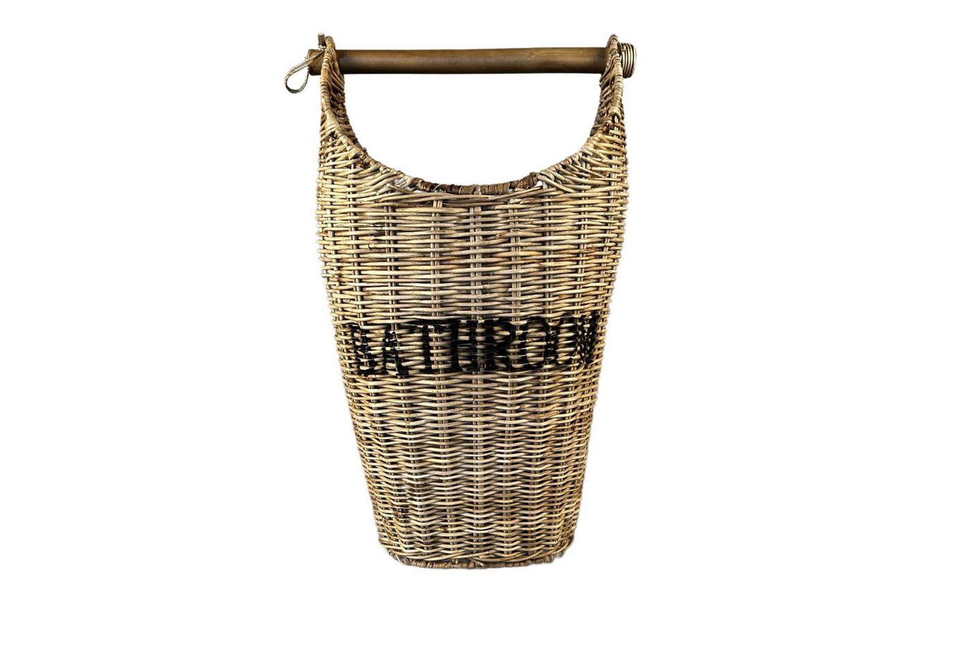 Home4Living Toilettenpapierhalter Klopapierhalter Bad Aufbewahrungskorb aus Rattan WC Rollen, dekorativ