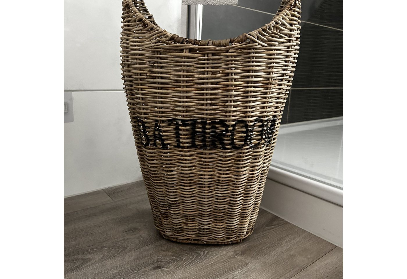 Home4Living Toilettenpapierhalter Klopapierhalter Bad Aufbewahrungskorb aus Rattan WC Rollen, dekorativ Bild 5