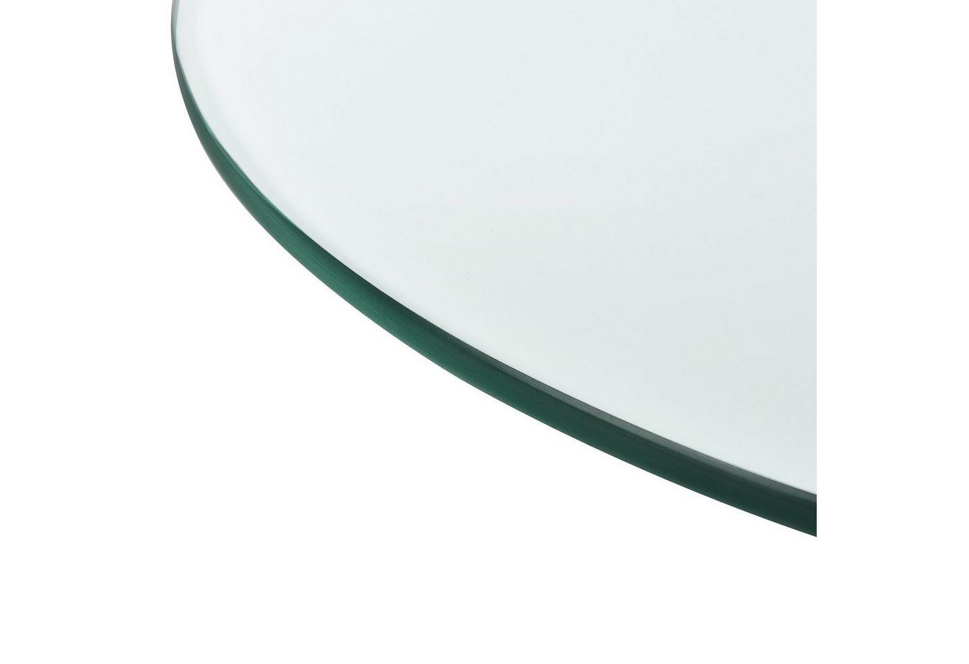 neu.haus Tischplatte, »Glasgow« Glasplatte ESG Sicherheitsglas 8mm Ø 50 cm Transparent Bild 2
