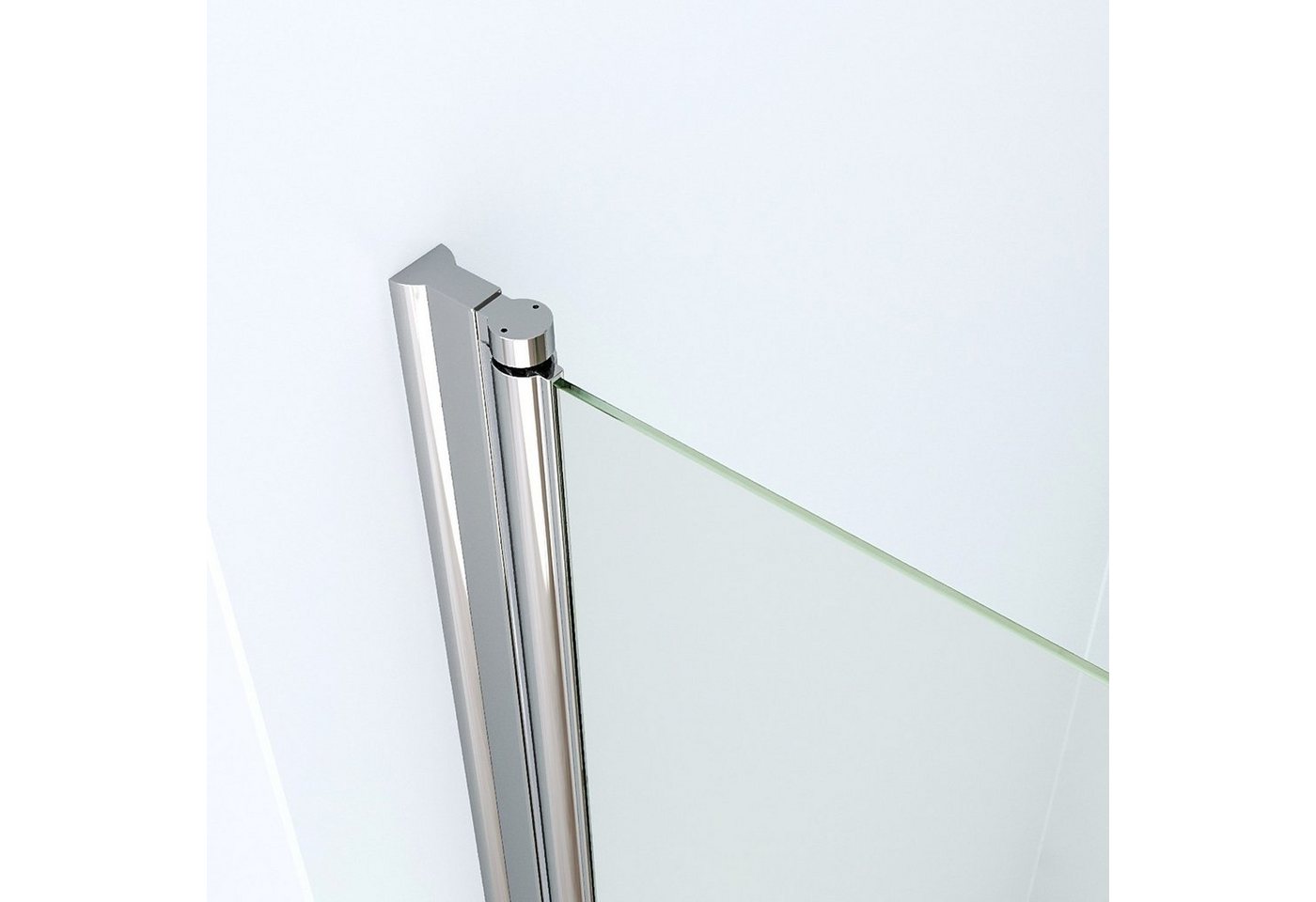 AQUABATOS Eckdusche Eckeinstieg Dusche Duschkabine für Duschwanne mit Drehtür, BxT: 75x70 cm, Einscheibensicherheitsglas, Pendeltür Duschabtrennung Schwingtür Duschwand Duschtür mit Seitenwand Sicherheitsglas, variabler Verstellbereich, barrierefrei einbaubar, mit Hebe-Senk-Mechanismus, links und recht montierbar, Spritzwasserschutz, Höhe: 187 cm Bild 2