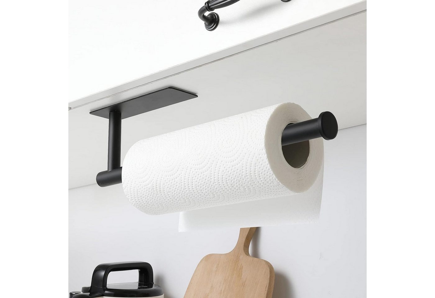 Coonoor Küchenrollenhalter Edelstahl Rollenhalter, Kein Bohren Küchenpapierhalter Unter Schrank, (1-St) Bild 2