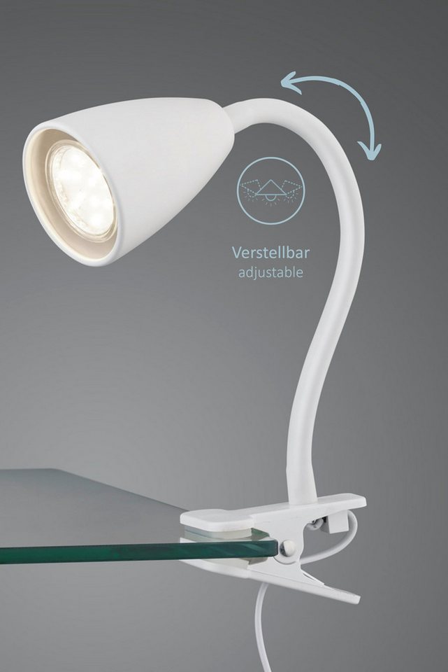 lightling Klemmleuchte Sandra, ohne Leuchtmittel, mit Schnurschalter, flexibel, IP20 Bild 3