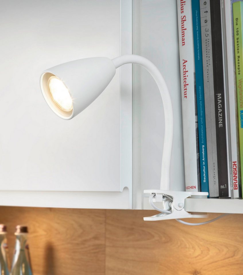 lightling Klemmleuchte Sandra, ohne Leuchtmittel, mit Schnurschalter, flexibel, IP20 Bild 4