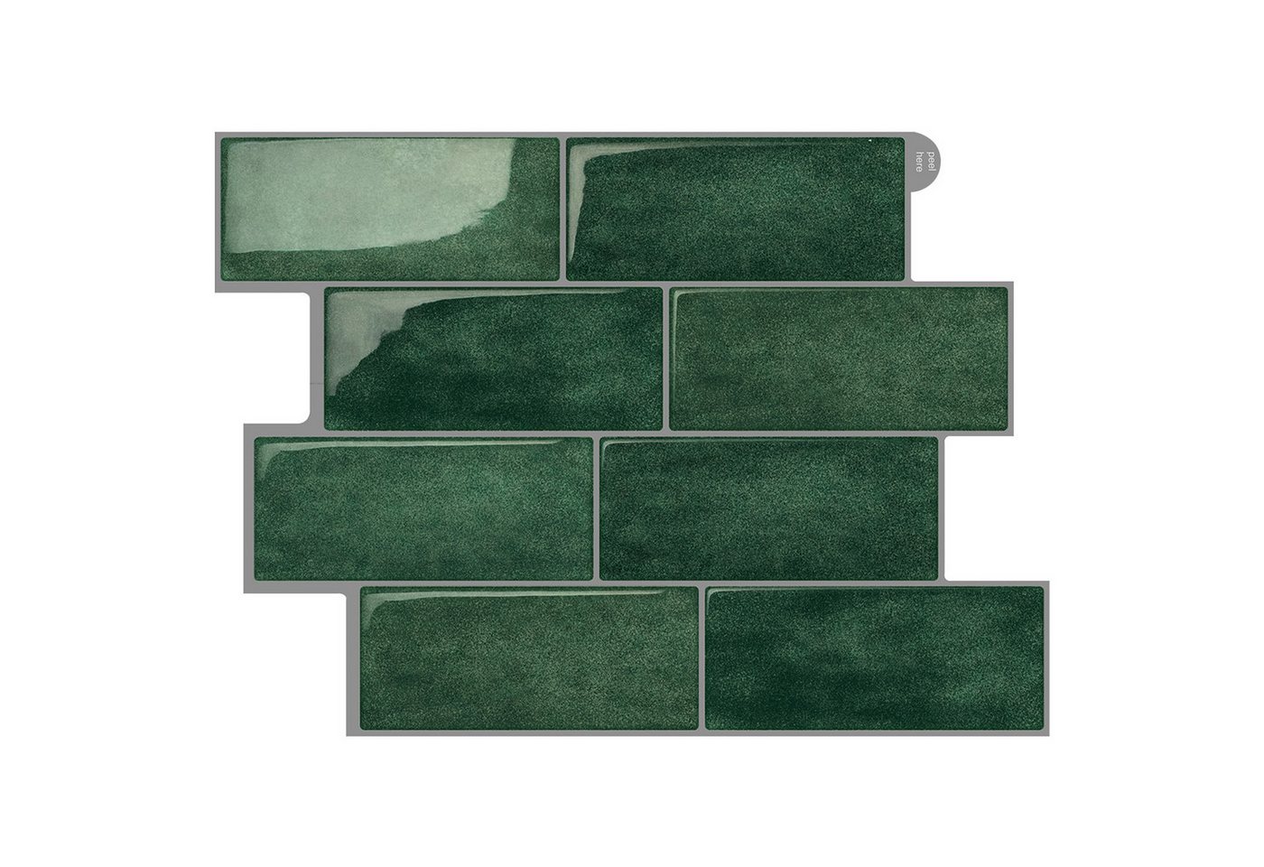 Coonoor Küchenrückwand selbstklebend Spritzschutz Küche 3d Wandpaneele 29.36 x 21.3cm, (10-tlg) Bild 5
