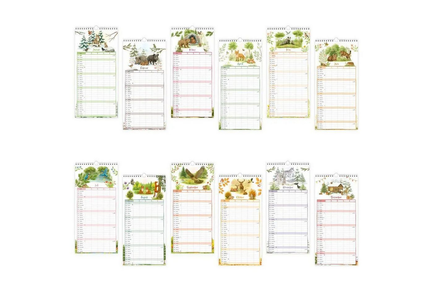 Trötsch Verlag Wandkalender TRÖTSCH - Familienkalender Waldfreunde 2027 Bild 4