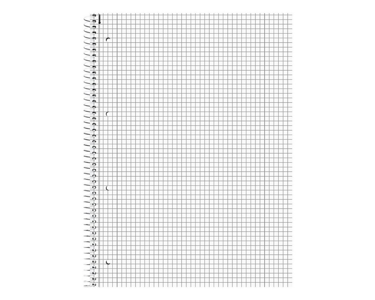 BRUNNEN Collegeblock Student Duo, A4 kariert und liniert, 80 Blatt, 4-fach Lochung, 70 g/m² Bild 2