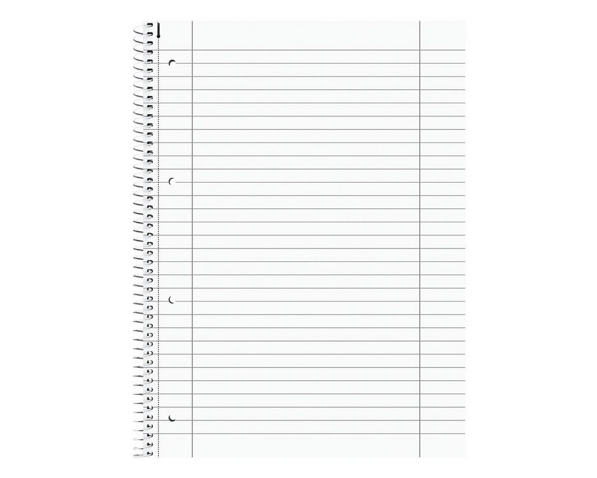 BRUNNEN Collegeblock Student Duo, A4 kariert und liniert, 80 Blatt, 4-fach Lochung, 70 g/m² Bild 3