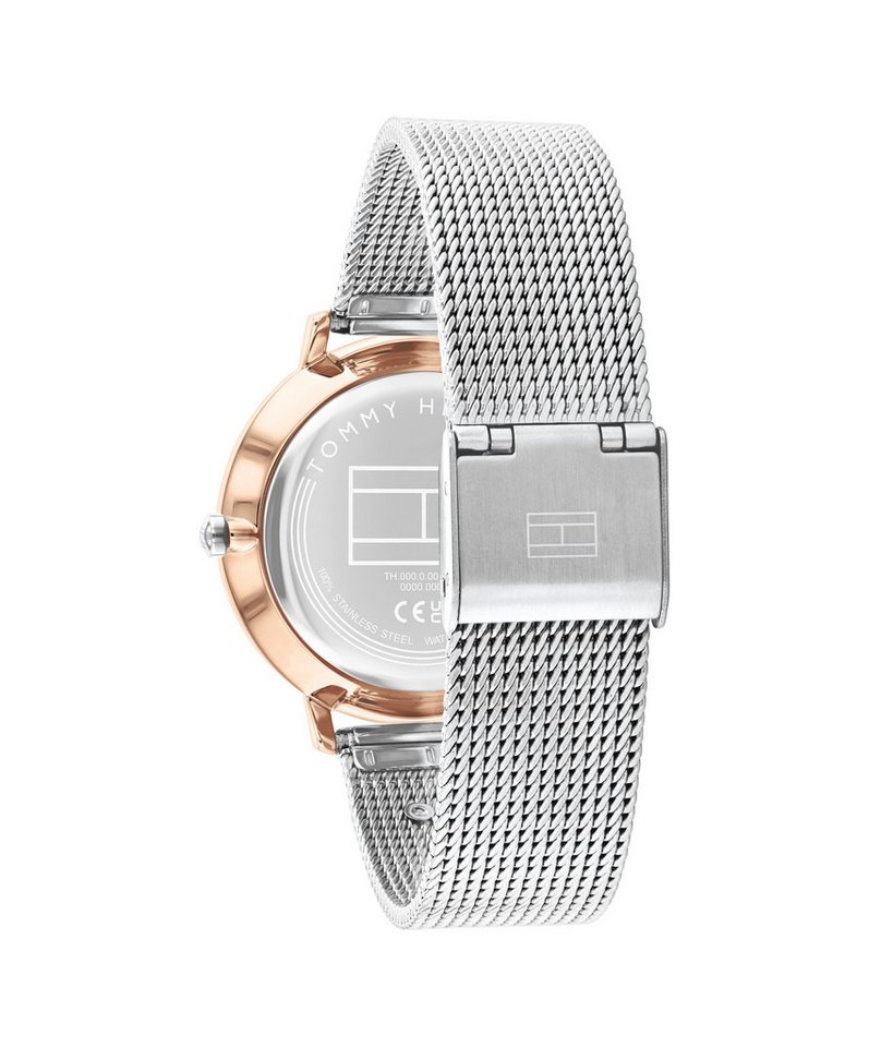 Tommy Hilfiger Multifunktionsuhr Tea 1782879, Quarzuhr, Armbanduhr, Damenuhr, Edelstahlarmband, analog Bild 3
