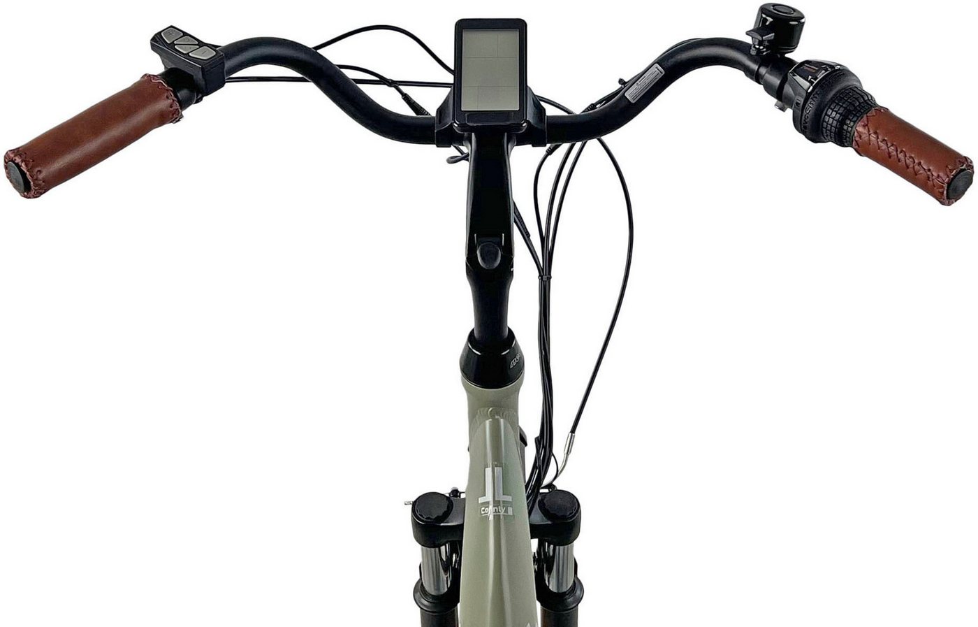 LLobe E-Bike Cityrad City E-Bike 28" County grün, 7 Gang Shimano Altus Schaltwerk, Kettenschaltung, Heckmotor, 468 Wh Bild 2