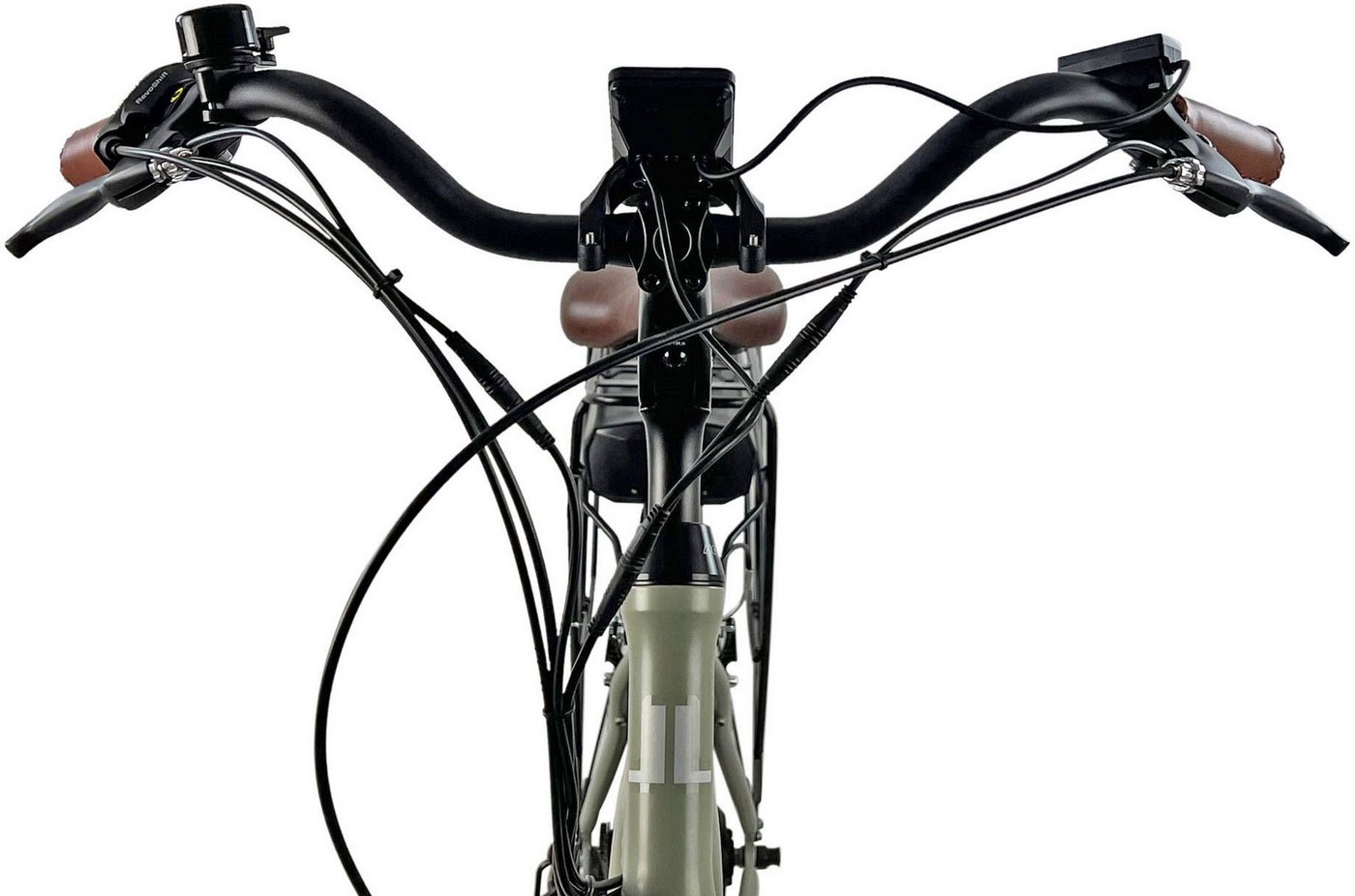 LLobe E-Bike Cityrad City E-Bike 28" County grün, 7 Gang Shimano Altus Schaltwerk, Kettenschaltung, Heckmotor, 468 Wh Bild 3